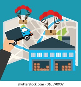 delivery service design, vector illustration eps10 graphic 