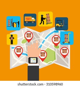 delivery service design, vector illustration eps10 graphic 