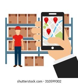 delivery service design, vector illustration eps10 graphic 