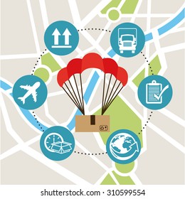 delivery service design, vector illustration eps10 graphic 