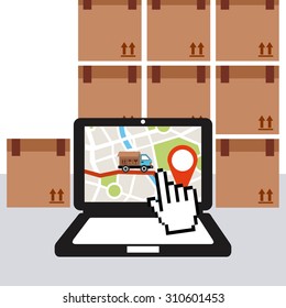 delivery service design, vector illustration eps10 graphic 