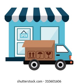 delivery service design, vector illustration eps10 graphic 