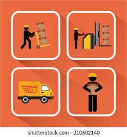 delivery service design, vector illustration eps10 graphic 
