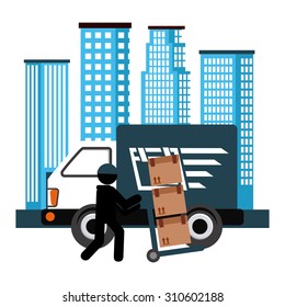 delivery service design, vector illustration eps10 graphic 