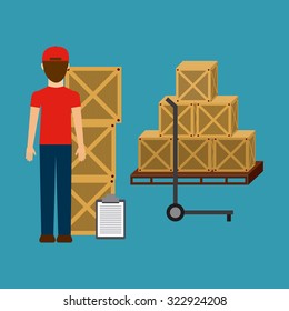 delivery service design, vector illustration eps10 graphic 
