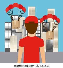 delivery service design, vector illustration eps10 graphic 