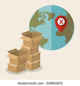 delivery service design, vector illustration eps10 graphic 