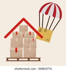 delivery service design, vector illustration eps10 graphic 