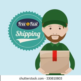 delivery service design, vector illustration eps10 graphic 