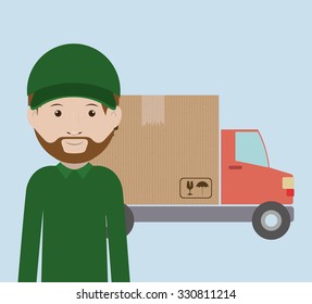 delivery service design, vector illustration eps10 graphic 