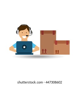 delivery service design, vector illustration eps10 graphic 