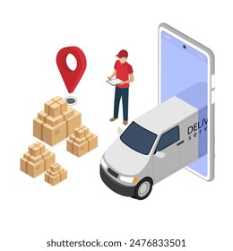 Servicio de entrega Vector rápido Express