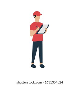 Delivery service flat illustration design vector