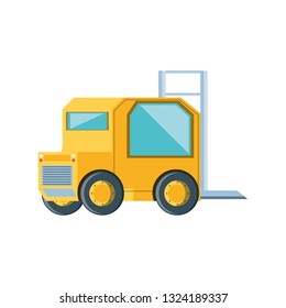 delivery service forklift icon