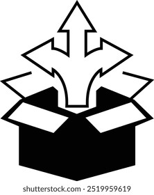 Icono de servicio de entrega . Contiene seguimiento de pedidos, entrega a domicilio, almacén, símbolo de envío. Iconos sólidos Vector, paquete, retorno del Producto, aislado en fondo transparente, para el App móvil o ui.