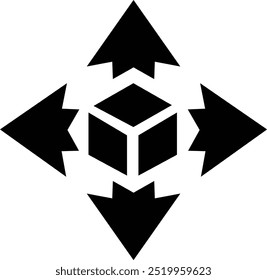 Icono de servicio de entrega . Contiene seguimiento de pedidos, entrega a domicilio, almacén, símbolo de envío. Iconos sólidos Vector, paquete, retorno del Producto, aislado en fondo transparente, para el App móvil o ui.