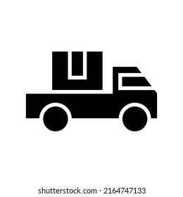 delivery service icon or logo isolated sign symbol vector illustration - high quality black style vector icons
