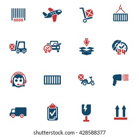 delivery service icon set