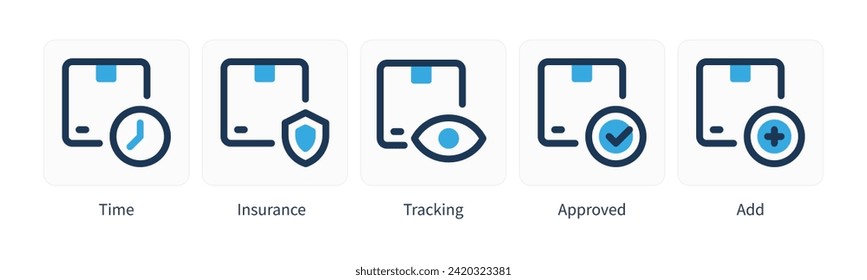 Delivery service icon set. Containing order tracking, delivery home, warehouse, truck, scooter, courier and cargo icons. Shipping symbol. Solid icons vector collection.