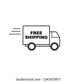 
Delivery Service Icon. Shipping Order Illustration As A Simple Vector Sign & Trendy Symbol for Design and Websites, Presentation or Mobile Application.