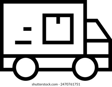 delivery service icon. Thin linear style design isolated on white background
