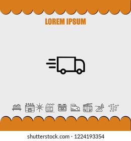 Delivery service icon vector