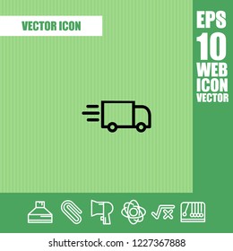 Delivery service icon vector