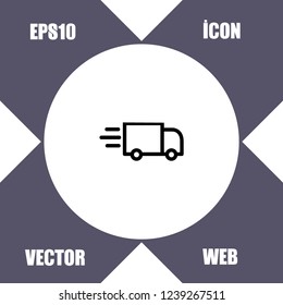 Delivery service icon vector