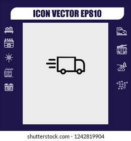 Delivery service icon vector