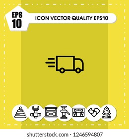 Delivery service icon vector