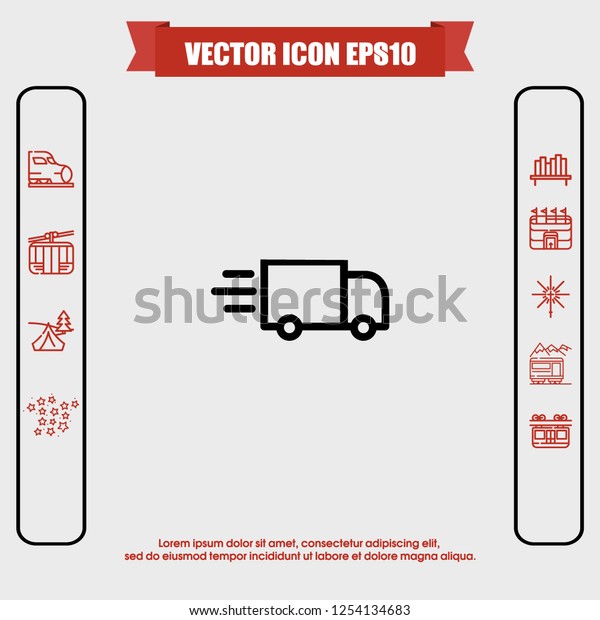 Delivery service icon\
vector