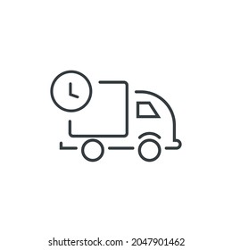 Icono de servicio de entrega, ilustración vectorial