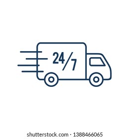 Delivery Service Icon Vector Template