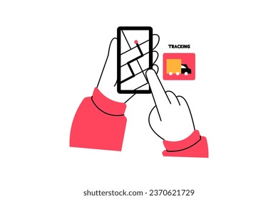 Delivery Service Illustration in flat style design for your business and many more