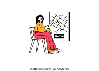 Delivery Service Illustration in flat style design for your business and many more