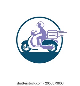 delivery service illustration, vector art.