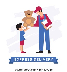 Delivery Service, Delivery into the hands. 