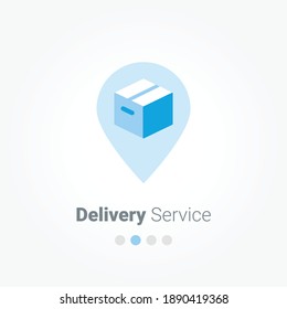 Delivery Service Location vector icon