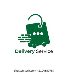 Plantilla de diseño de logotipo de vector de entrega