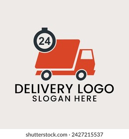 Lieferservice-Logo, Symbol und Vektorgrafik