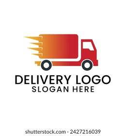 delivery service logo, icon and vector illustration