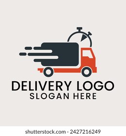logotipo del servicio de entrega, icono e ilustración vectorial