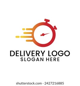 delivery service logo, icon and vector illustration