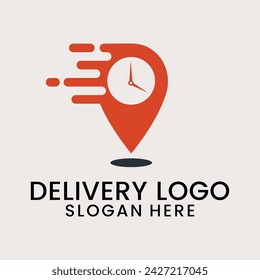 delivery service logo, icon and vector illustration