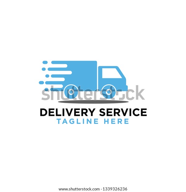 Delivery Service Logo Template Stock Vector (Royalty Free) 1339326236