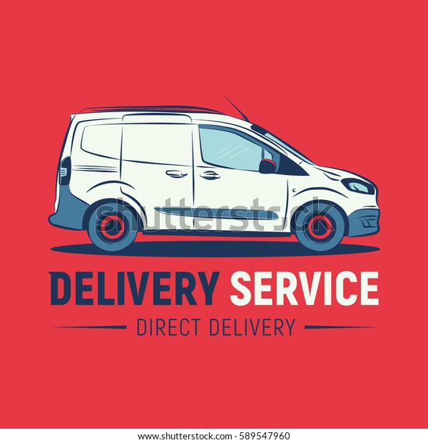 Delivery service logo template. Delivery\
company logo. Fast car. Vector\
illustration.