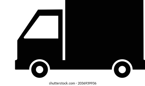 Lieferservice-Lastwagen, Vektorgrafik