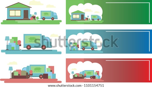 Delivery Service Moving Another House Clipart Stock Vector Royalty Free