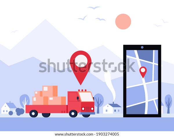 Delivery service and order tracking via the Internet\
outside the city 