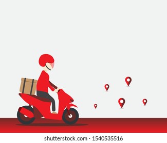 Delivery service, Parcel express, Delivery app mobile, Technology and logistics, Transported to customers 